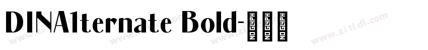 DINA1ternate Bold字体转换